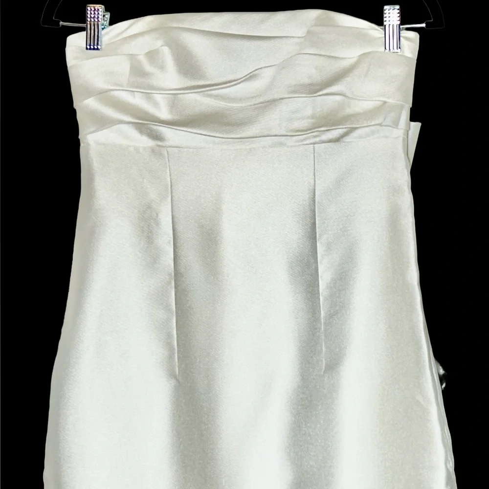 ALFRED SUNG D856 Maxi Dress in Ivory - Picture 7 of 14